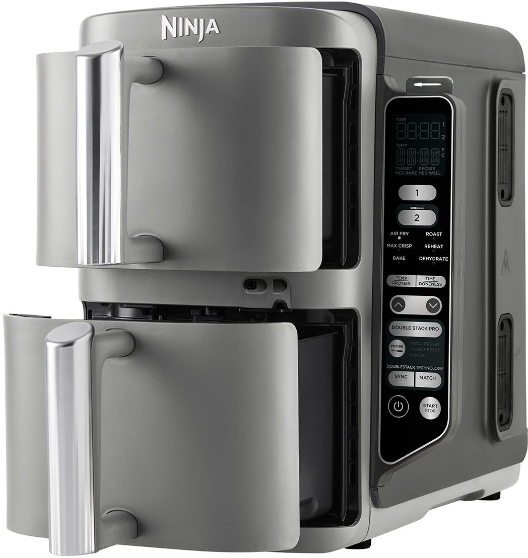Friggitrice ad aria NINJA - Doppia pila XL SL451EU - Capacit� 9,5 l - 6 programmi di cottura - Sonda di temperatura - 2470 W