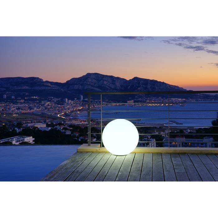 Lumisky - Balla luminosa a cavo per led all'esterno - Bobby White - �60cm Culot E27