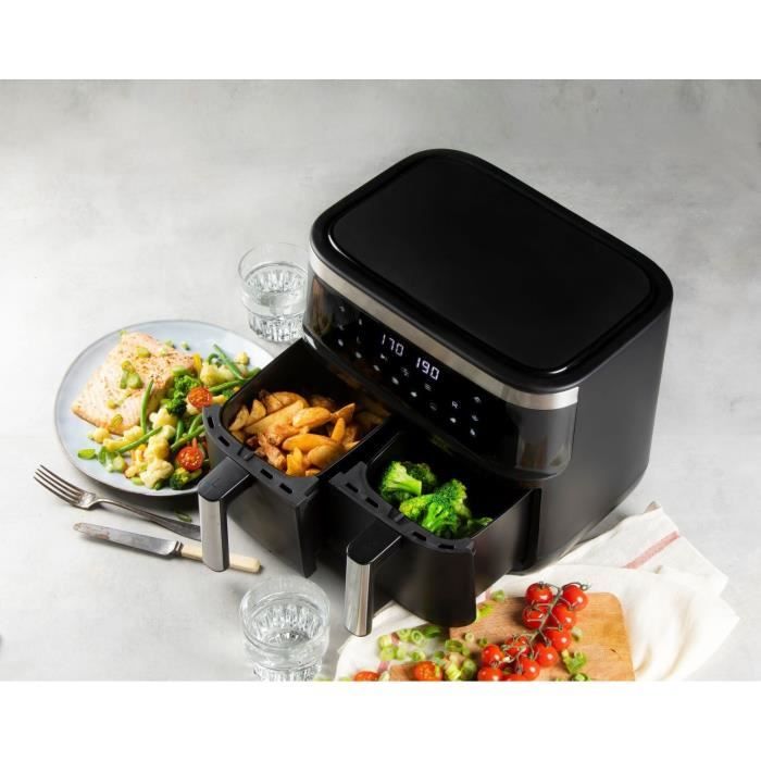 Domo Hot Air Fryer - Do537fr - 2 x 4 L - 85 � A 200 � - 8 Programmi automatici - L40 x W 40 x H 36 cm