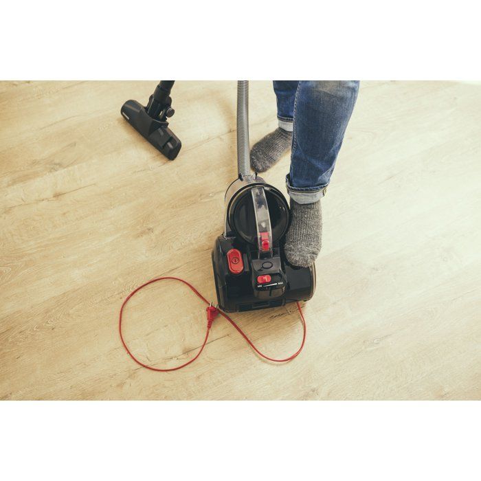 SEVERIN CY7089 - Aspirapolvere ciclonico senza sacco - 750 W - 79 dB - 2 L - Nero/Rosso