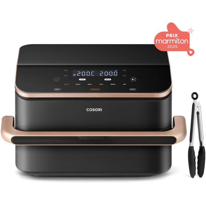 Friggitrice senza olio COSORI - Dual Blaze Twinfry Chef Edition - Capacit� 10 l - 6 programmi - 2800 W - Nero