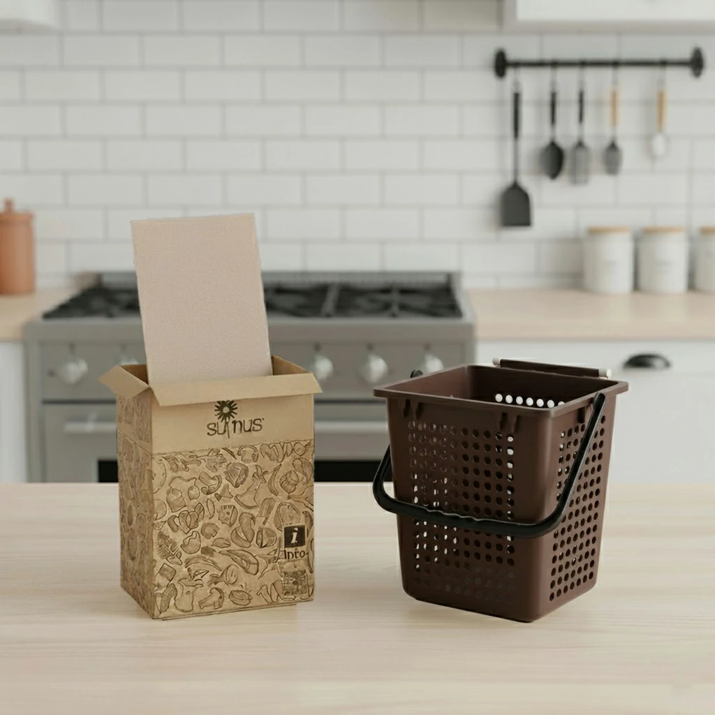 Pattumiera forata per umido 10 litri con plastica riciclata