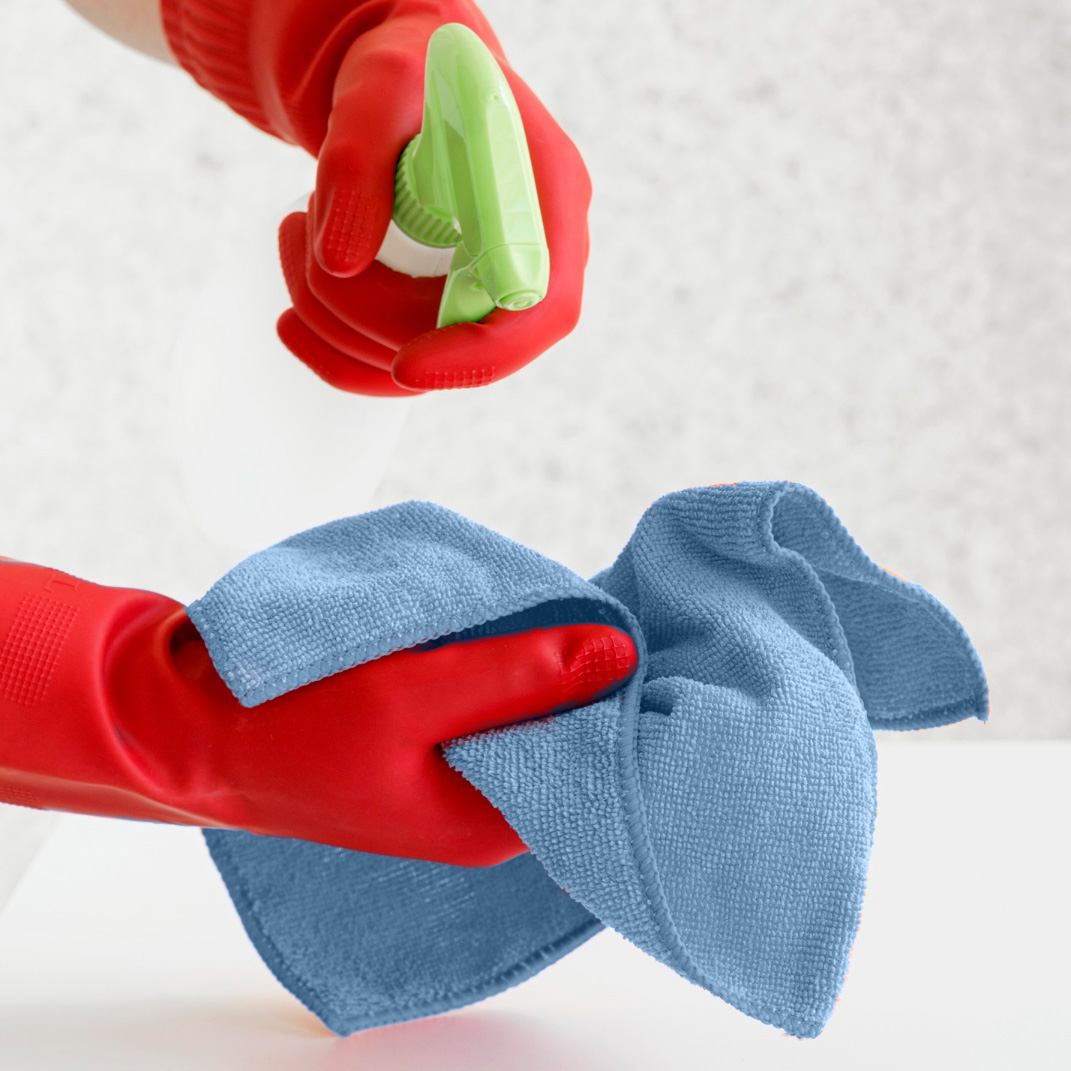 Blaues Mehrzweck-Mikrofasertuch von Allice