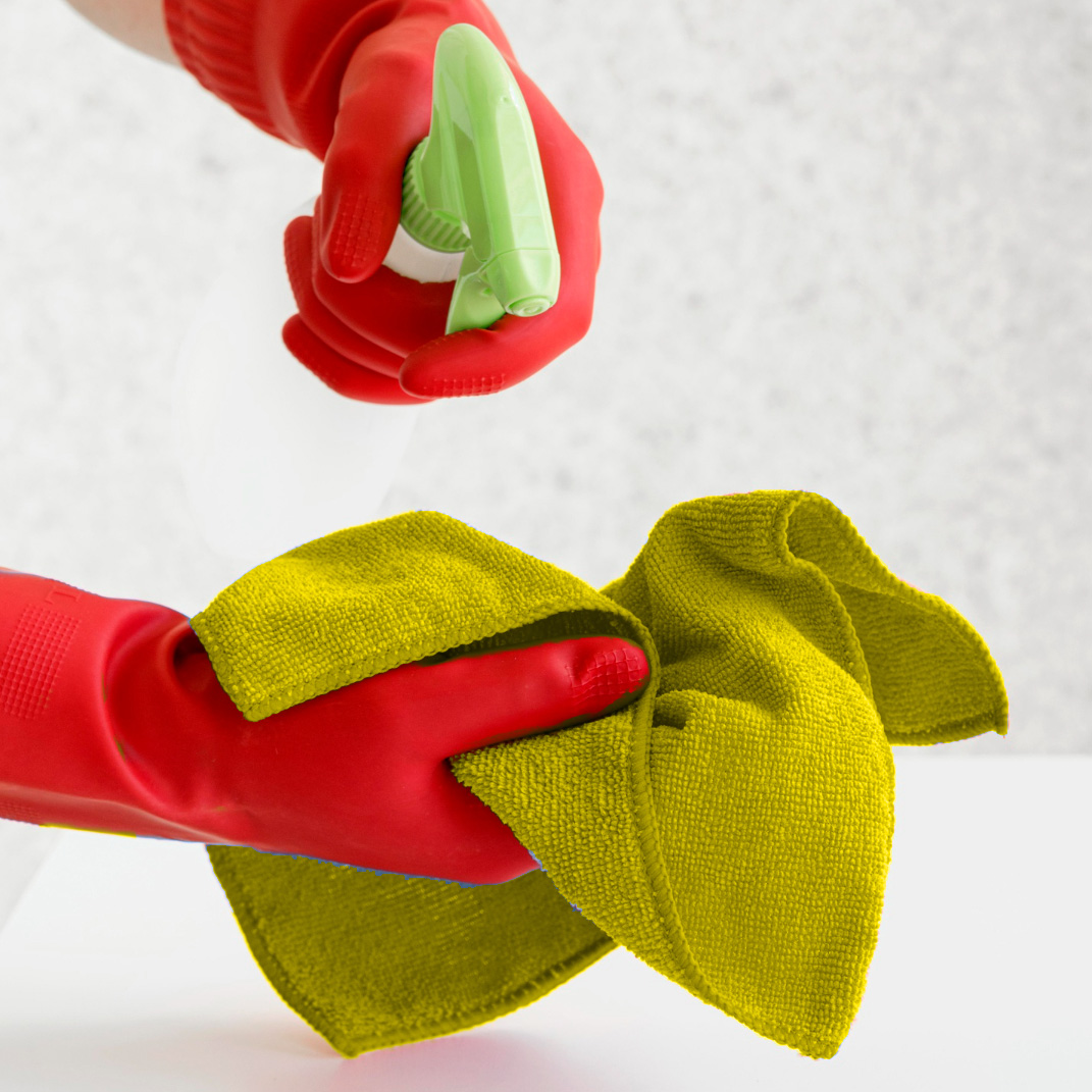 Allice gelbes Mehrzweck-Mikrofasertuch