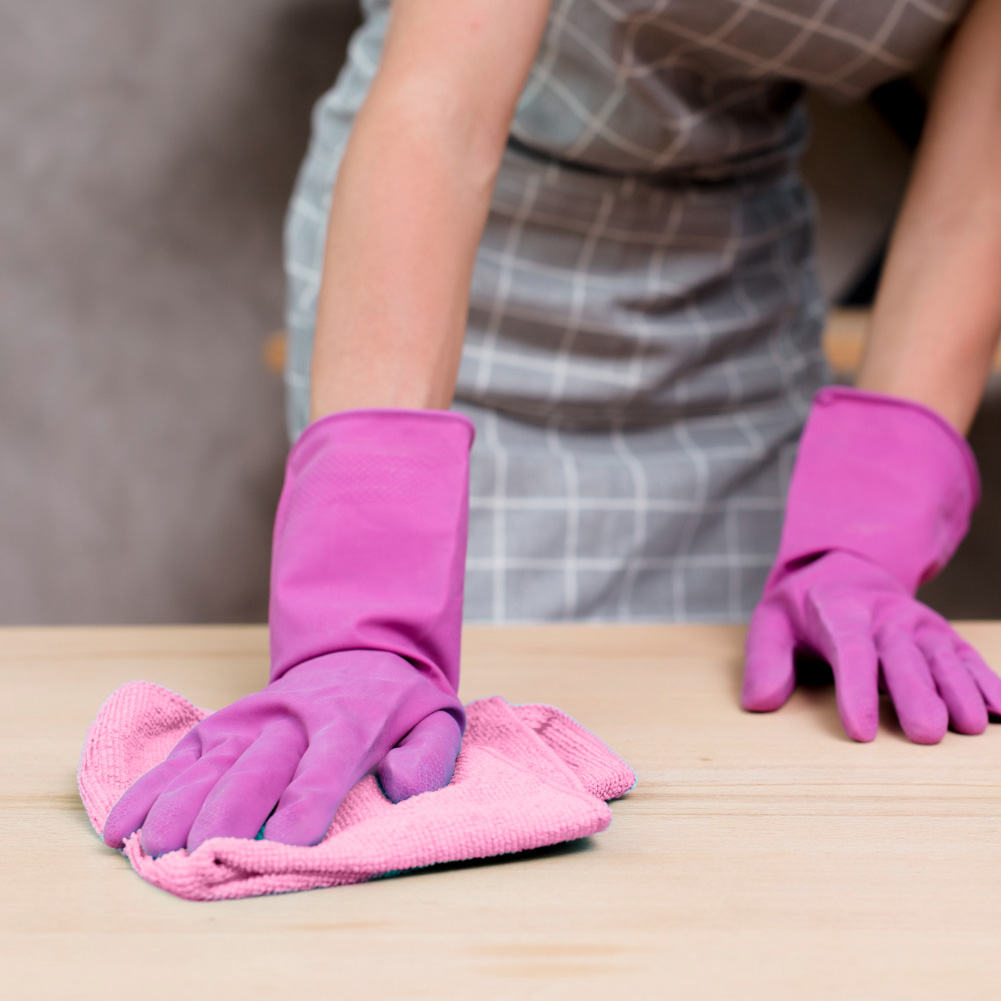 Panno multiuso con angolo abrasivo Angee rosso