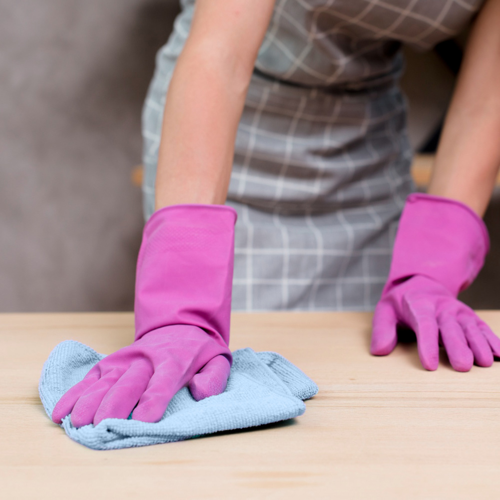 Panno multiuso con angolo abrasivo Angee blu