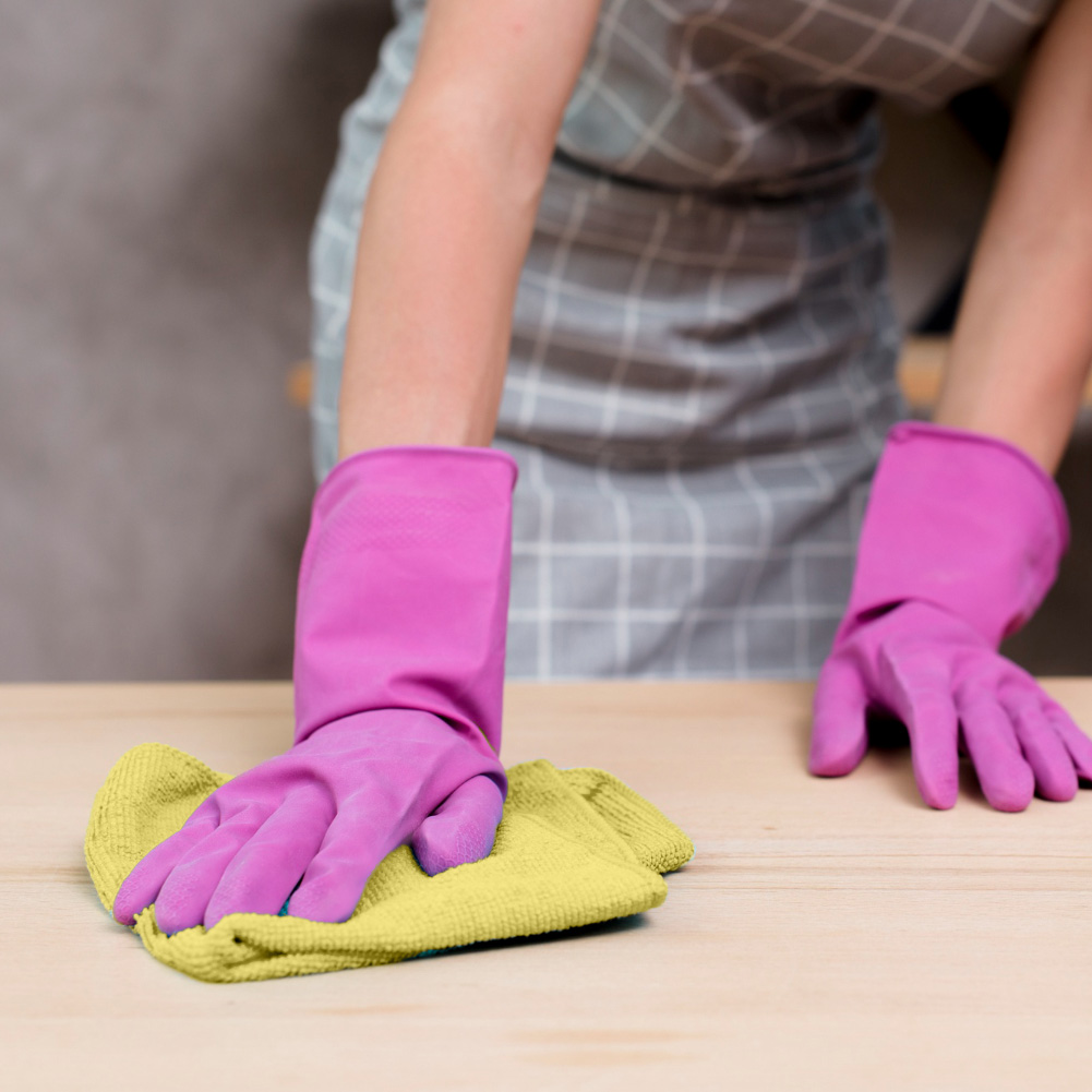 Panno multiuso con angolo abrasivo Angee giallo