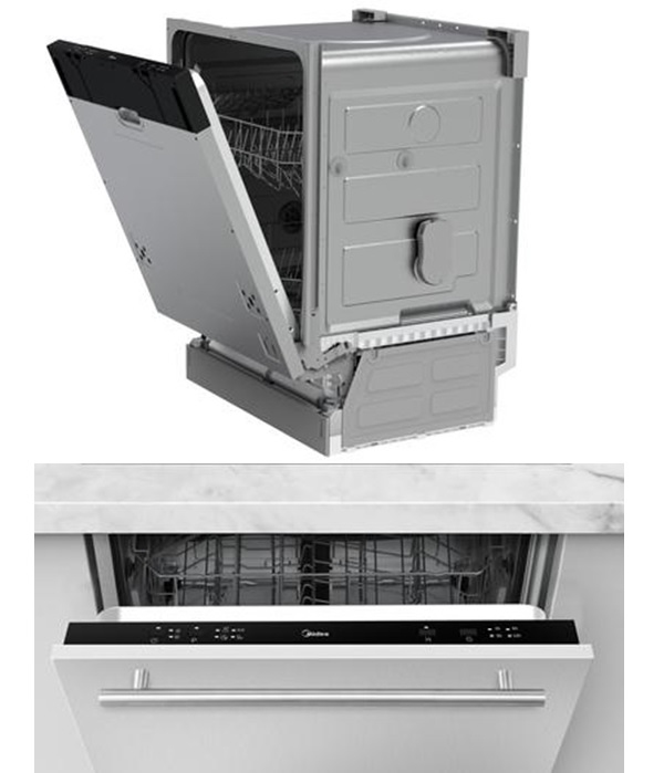 MIDEA EINBAUGESCHIRRSPÜLER MIT 12 GEDECKE UND MID60S101-IT