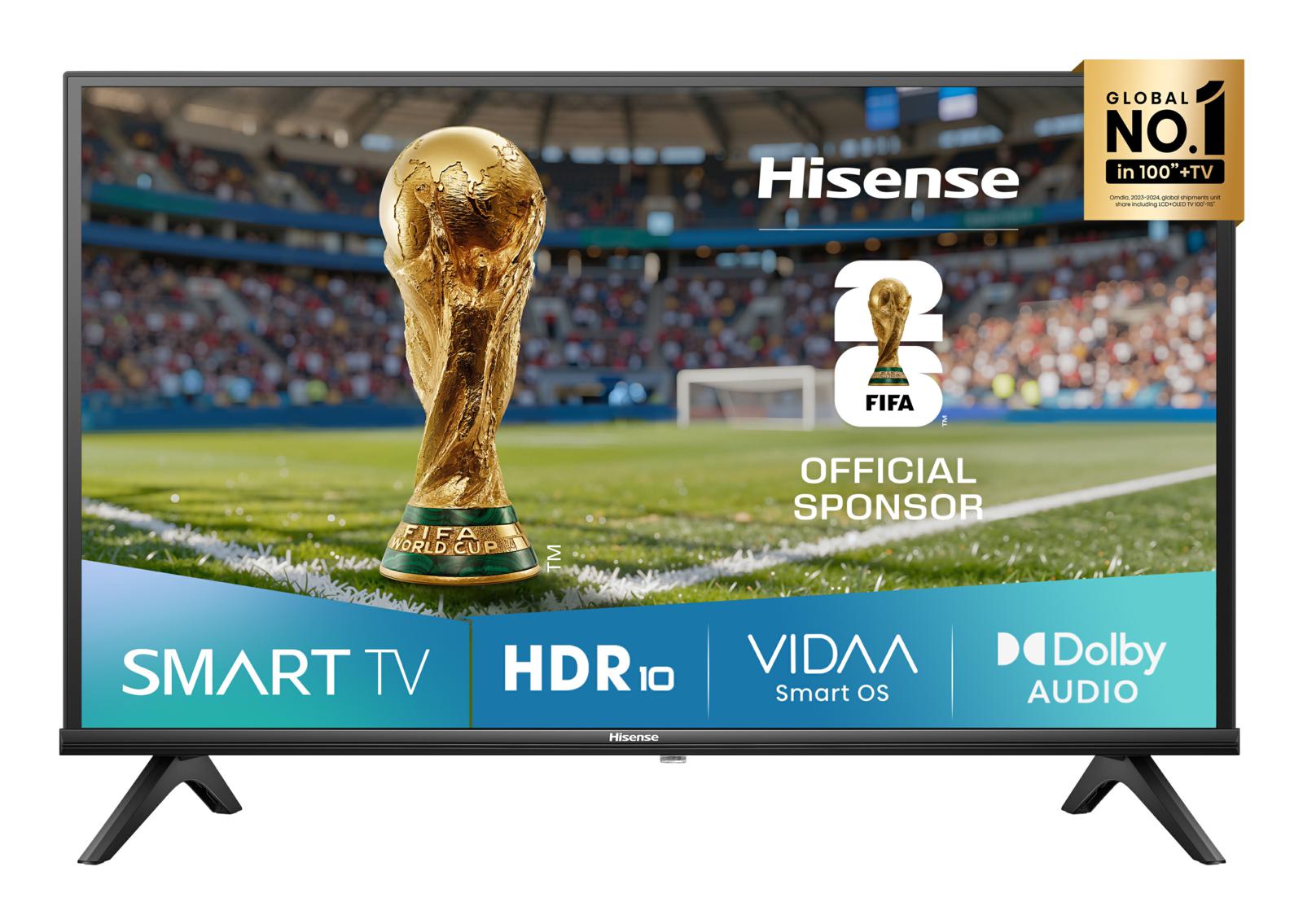 HISENSE FERNSEHER, 32 ZOLL, LED-HD-FÄHIG, SMART-DVB/T2/S2, 32 A4Q