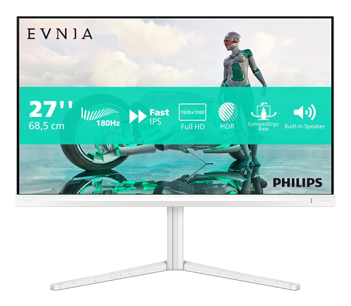 PHILIPS 27-ZOLL-LED-FHD-180-HZ-MULTIMED-MONITOR. HDMI/DP, WEISS, 27M2N3201A