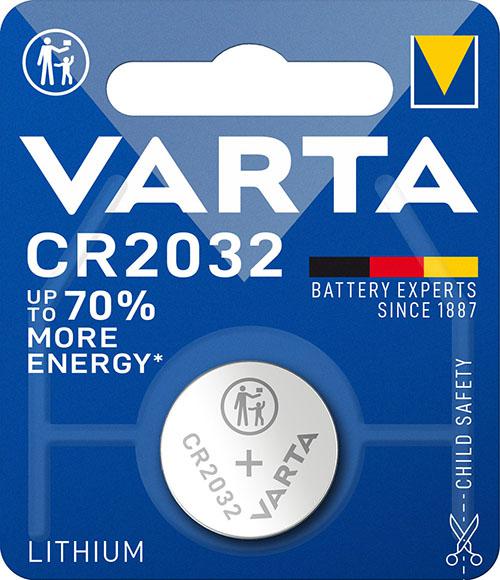VARTA PILA A BOTTONE LITIO CR2032 1PZ