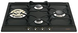 Smeg 4-Flammen-Gasherd 60CM ANTHRAZIT SR764AO