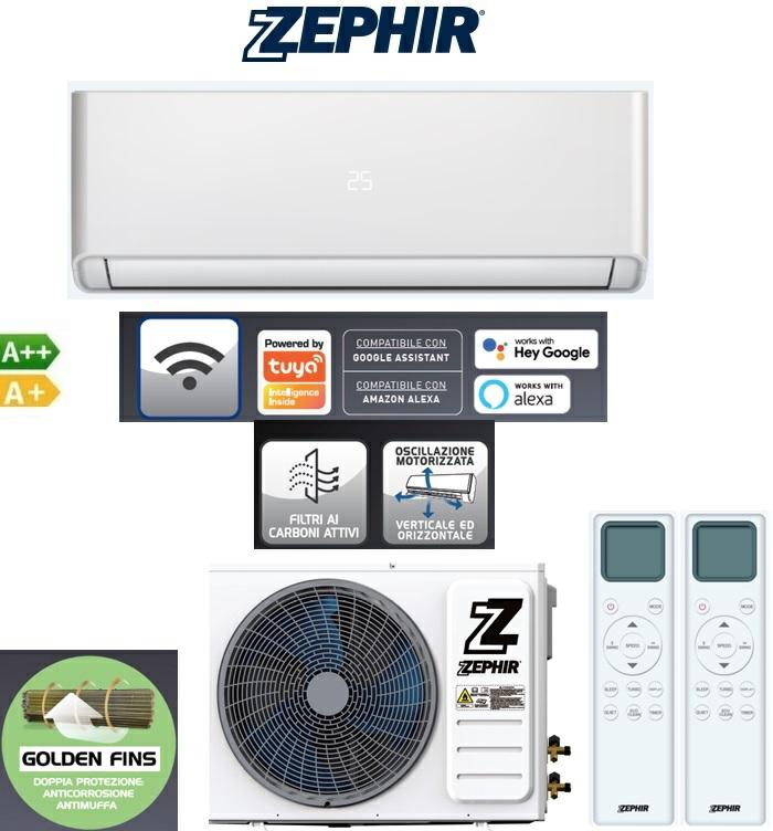 ZEPHIR AIR CONDITIONER 12000BTU A++/A+ WIFI R32 2TELECOM. ZMS12000