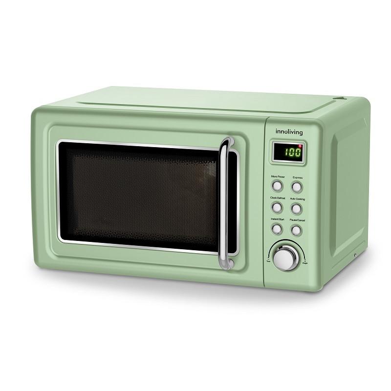 INNOLIVING FORNO MICROONDE VINTAGE GRILL 20LT 800+700W VERDE INN-861G
