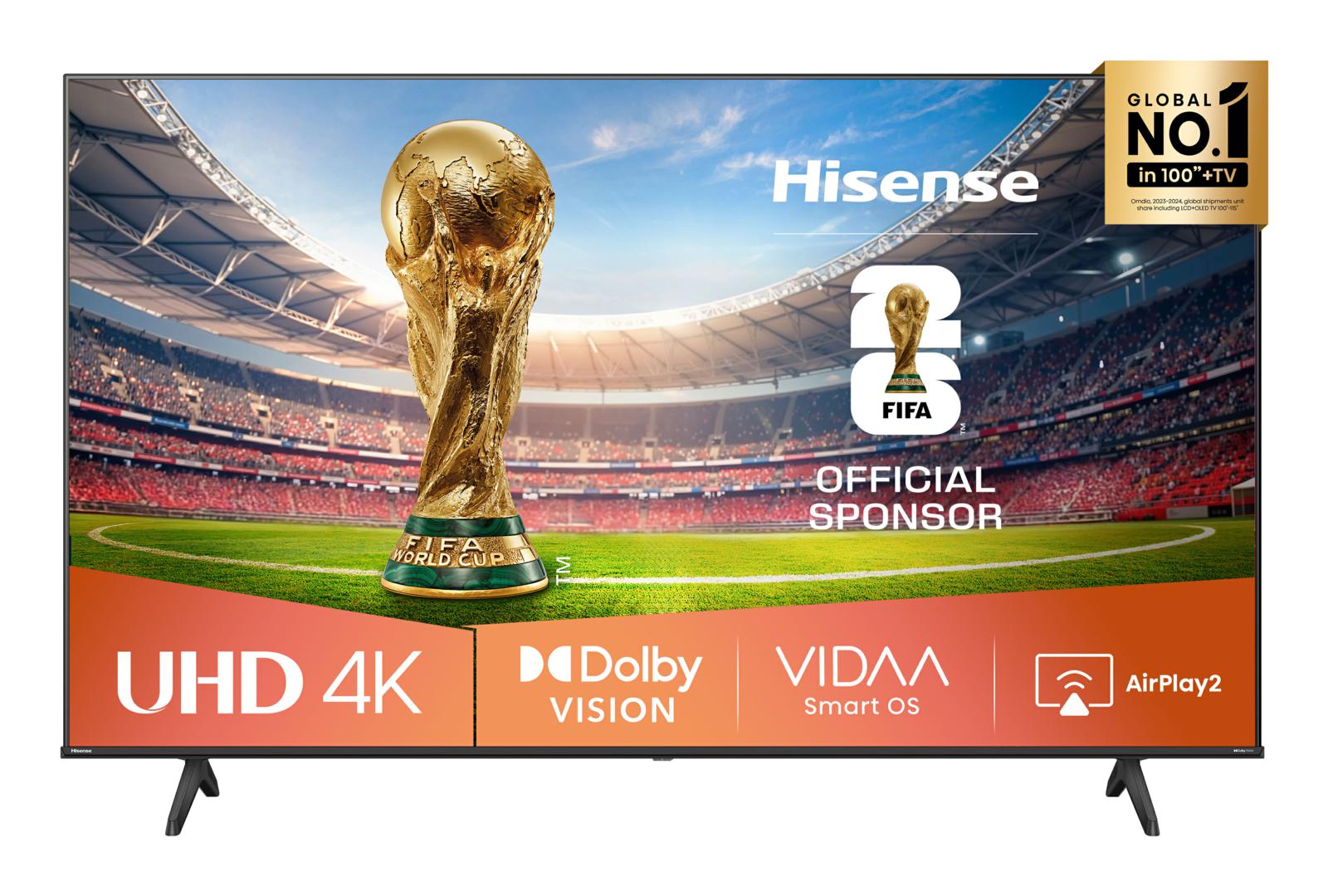 HISENSE FERNSEHER, 65 ZOLL, ULTRA-HD, 4K, SMART-DVB/T2/S2, 65A6Q, SCHWARZ