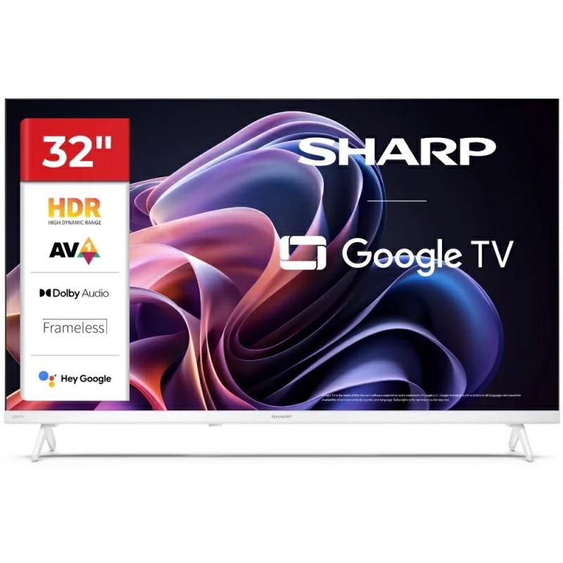 SHARP TV 32" LED HD READY SMARTGOOGLETV DOLBY T2/S2 WHITE 32HF2265EW