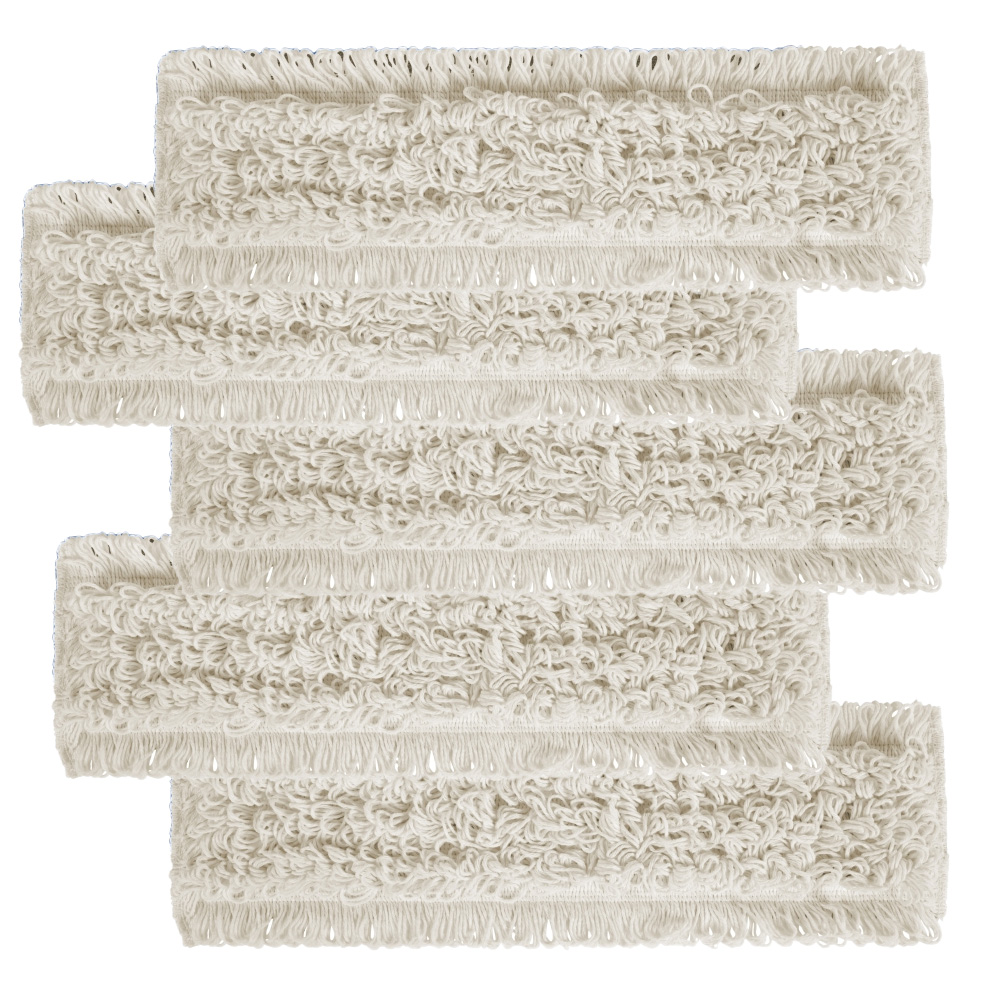 Wet System Box mit 5 Fransen und 40 cm langen Baumwollknöpfen.