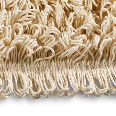 Wet System Box mit 5 Fransen und 40 cm langen Baumwollknöpfen.