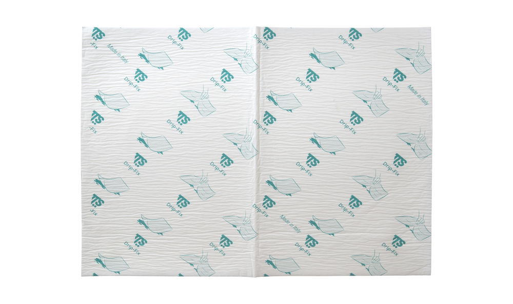 Packung mit 5 Packungen mit 10 Drip-Fix ultraabsorbierenden Einweg-Pads 45x33 cm