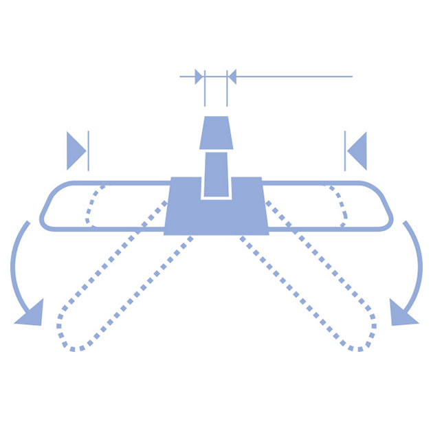 Gelenkrahmen, 80 cm Kunststoffgelenk