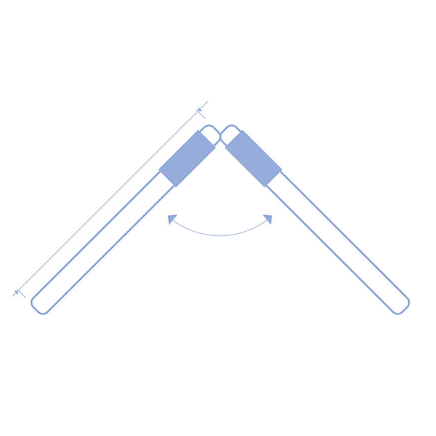 Scherenrahmen aus verzinktem Metall