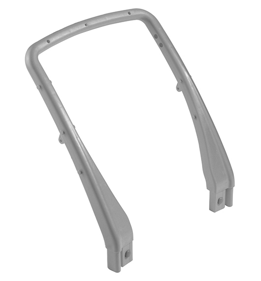 Grauer Kunststoff-U-Griff für Nick Reinigungswagen 15 L und 25 L