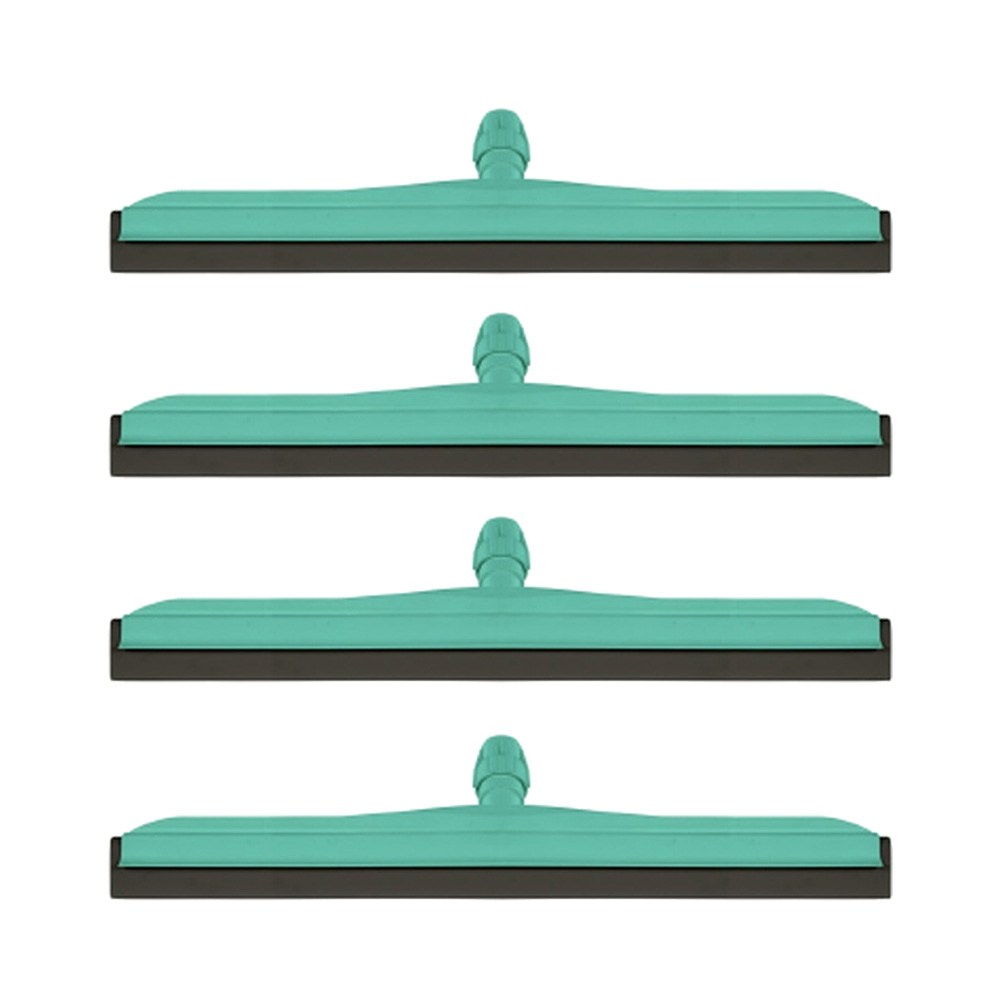 Packung mit 4 Rakeln, 75 cm, mit doppelter schwarzer Gummiklinge