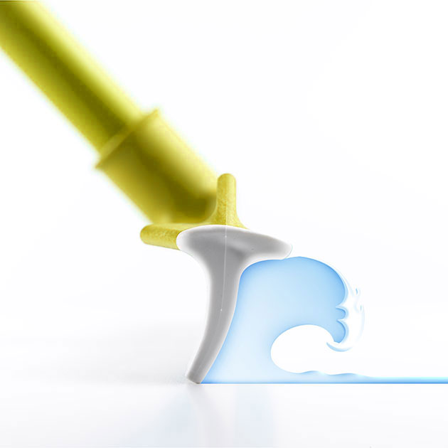 Dike Wasserabzieher, 55 cm, gelb