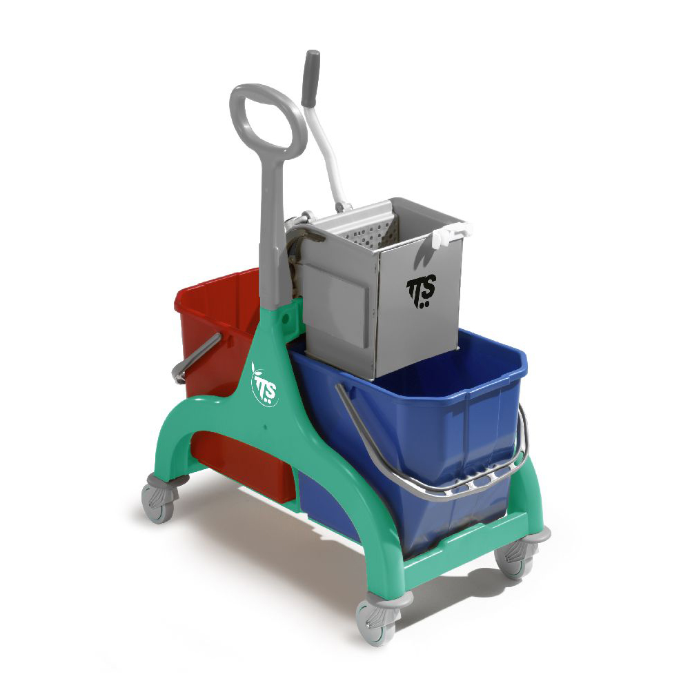 Nick Green Double Professioneller Reinigungswagen, 50 l