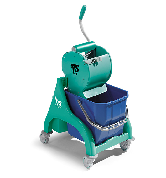 Nick Green Professioneller Reinigungswagen mit Trockenpresse, 15 l