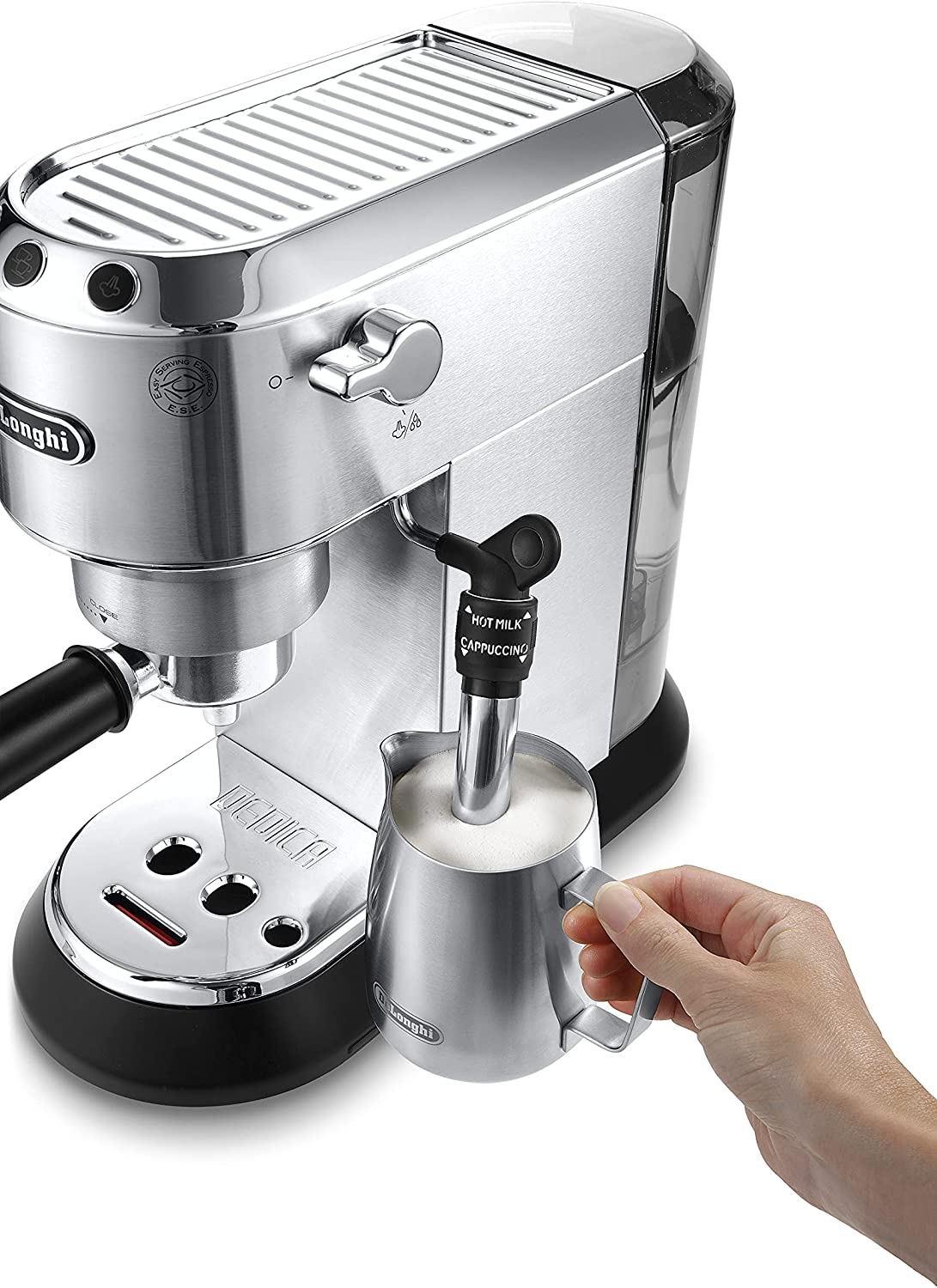 Dedica Style EC 685.M Manuelle Kaffeemaschine aus Metall