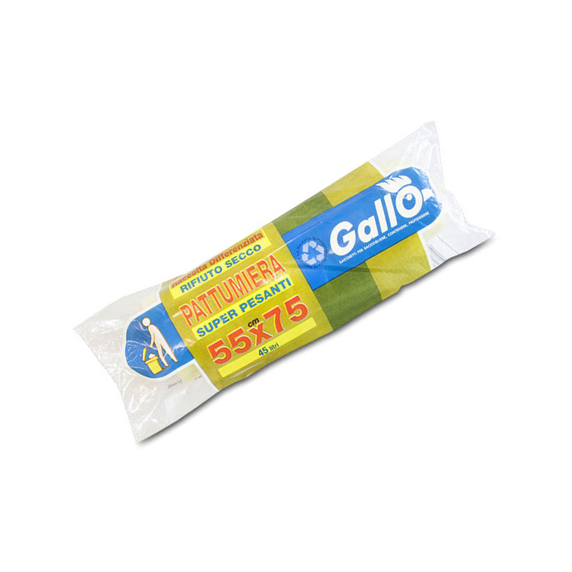 Rolle mit 20 Müllsäcken für trockene Abfälle mit den Maßen 55x75 cm