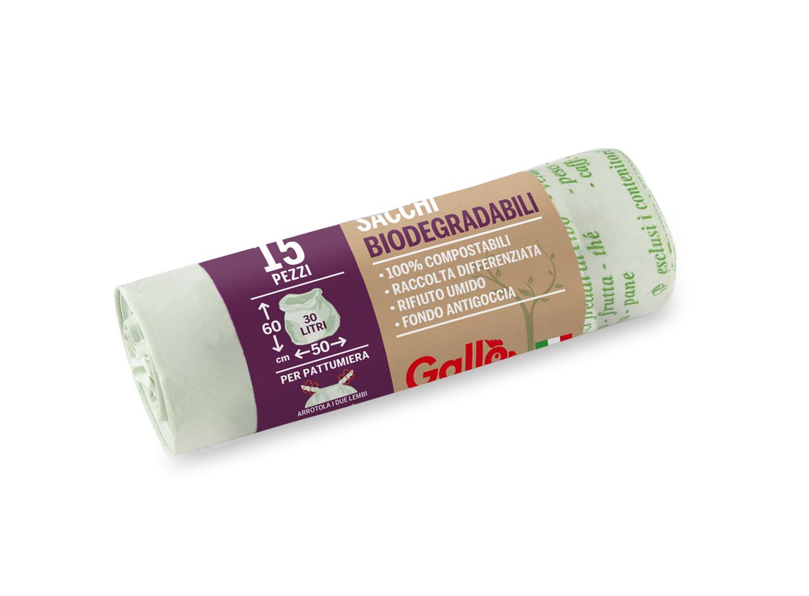 Rolle mit 15 Nassmüllsäcken à 50 x 60 cm