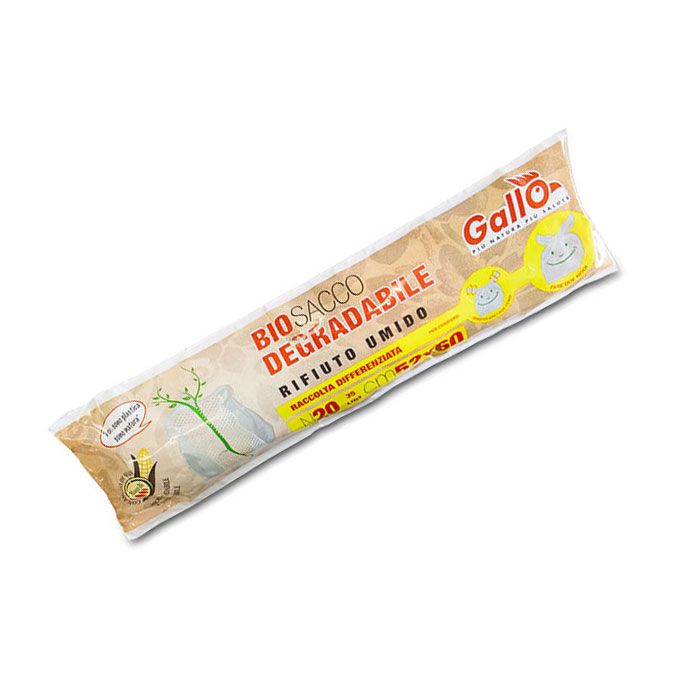 Rolle mit 20 Biobäcken für feuchten Abfall mit den Maßen 52x60 cm