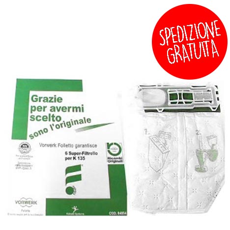 Packung mit 6 Folletto-Beuteln VK 135 - VK 136