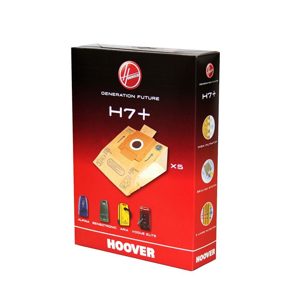 Packung mit 5 H7+ Papiertüten