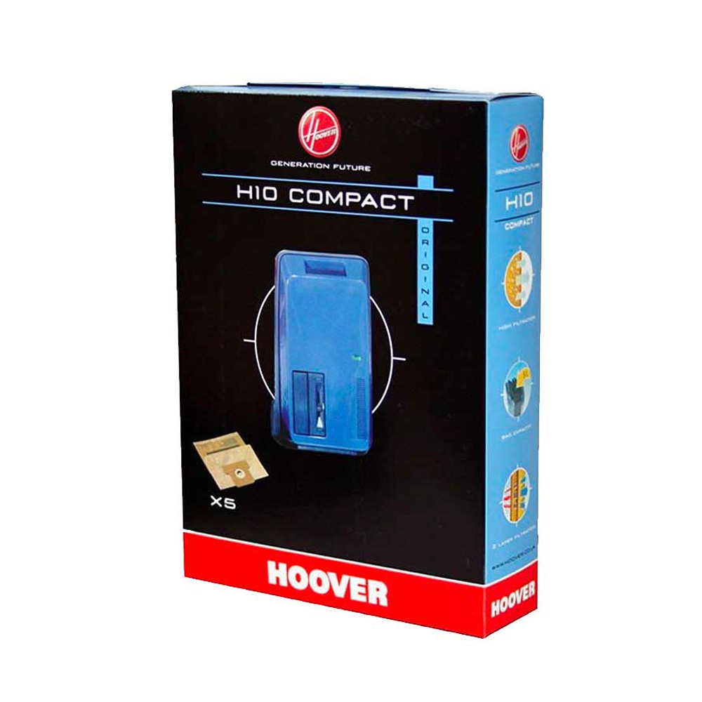 Packung mit 5 kompakten H10-Papiertüten