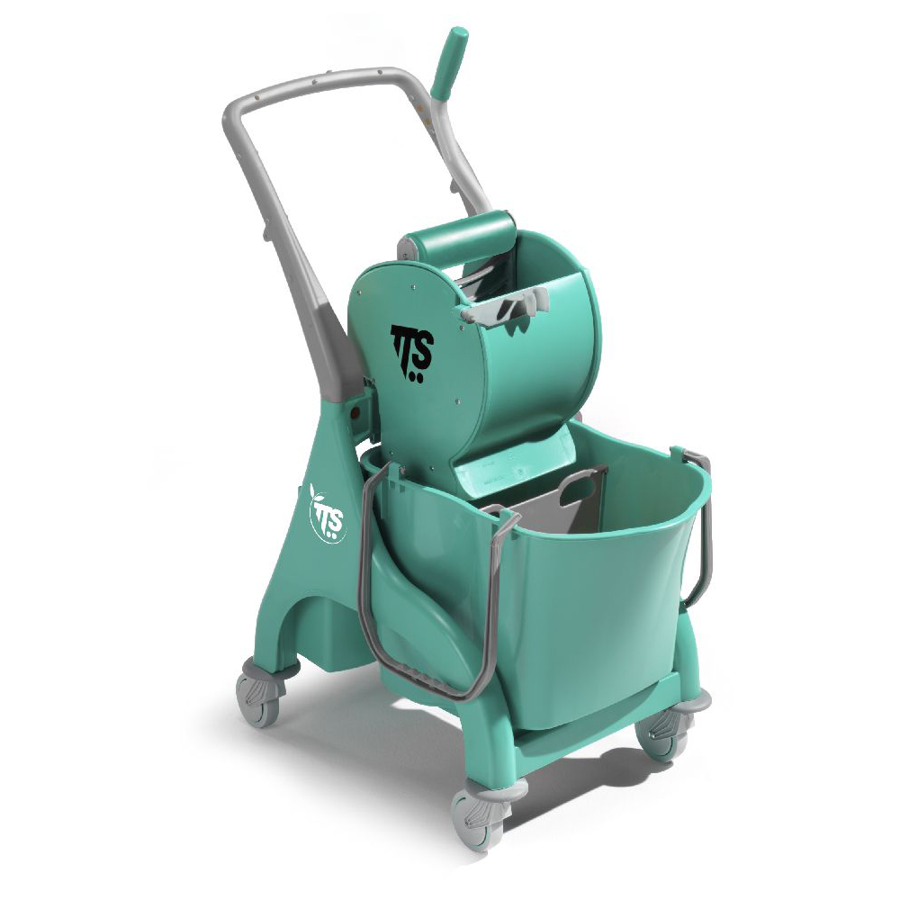 Nick Gray Professioneller Reinigungswagen, 28 l, mit Trockenpresse und U-Griff