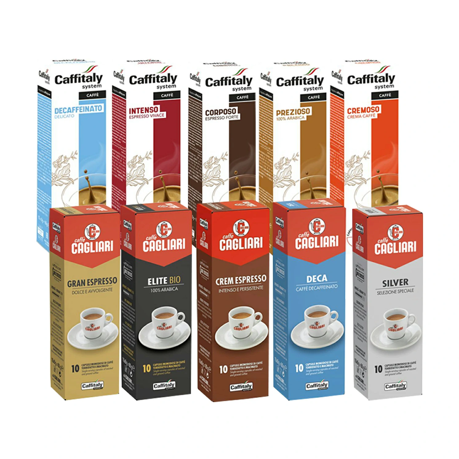 Caffitaly Volta schwarze Kaffeemaschine mit 100 kostenlosen Kapseln