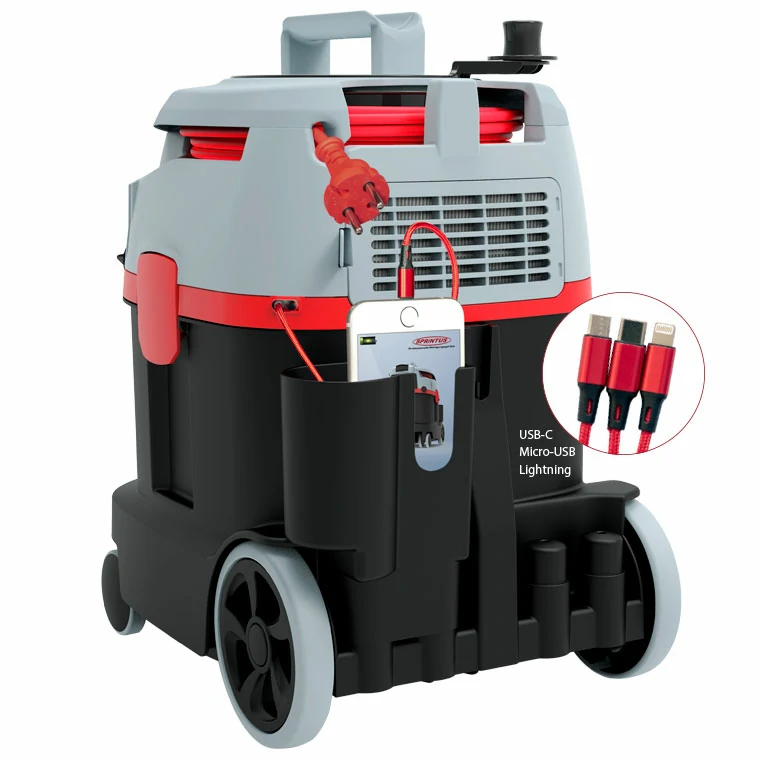 Era Tec 700W 13 Liter leiser Profi-Staubsauger