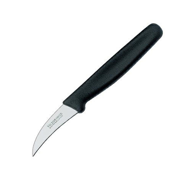 Gebogener Kochmesser 5 cm schwarz - Victorinox Swissclassic