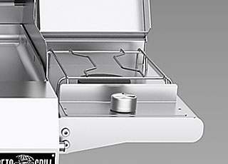 Hochwertiger Doppelgas-Seitenbrenner für Sunny Gas Barbecue