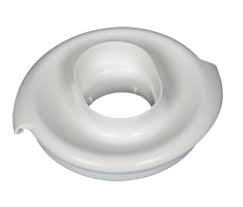 Weißer Schüsseldeckel