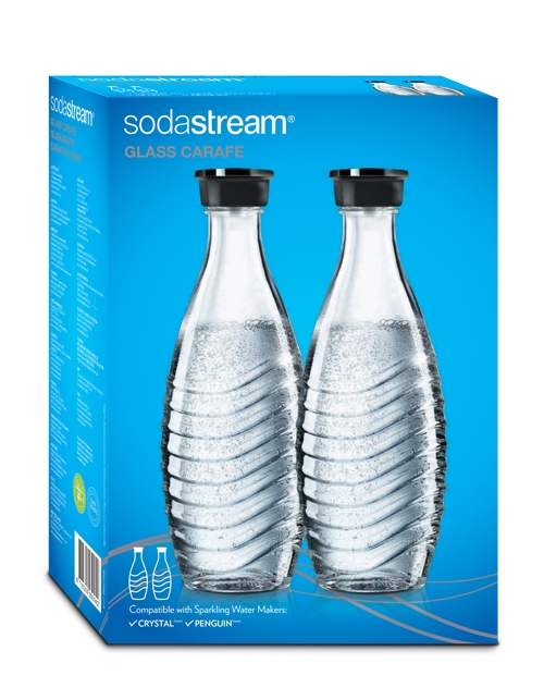 Packung mit 2 SodaStream Glasflaschen 0,75 l