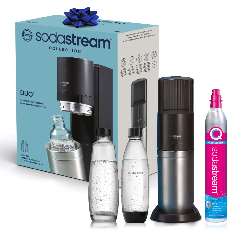 Sodastream Duo Black Carbonator mit 2 Flaschen