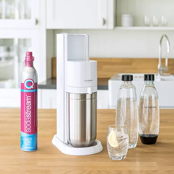 SodaStream Duo White mit zwei Flaschen