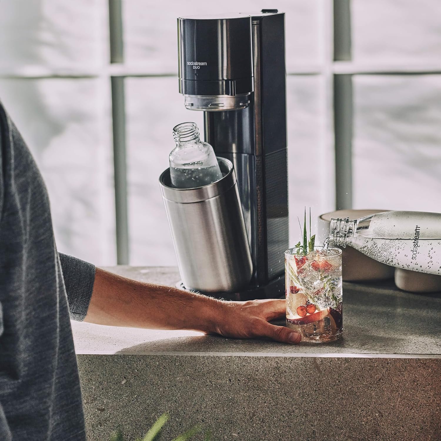 SodaStream Duo Schwarz Megapack