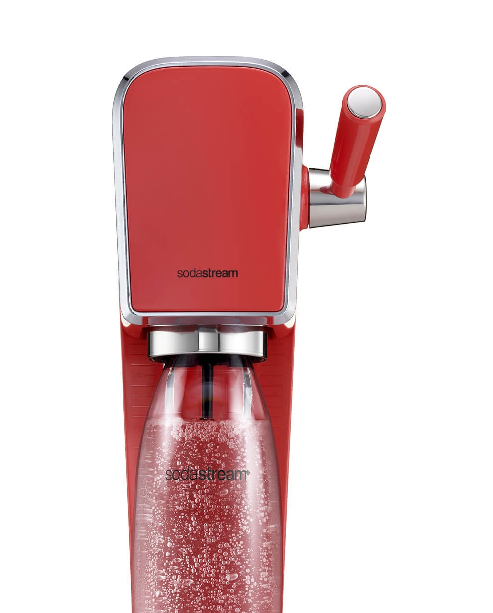 Sodastream Art Mandarin-Karbonisator mit Sodastream-Flasche und Nachfüllung