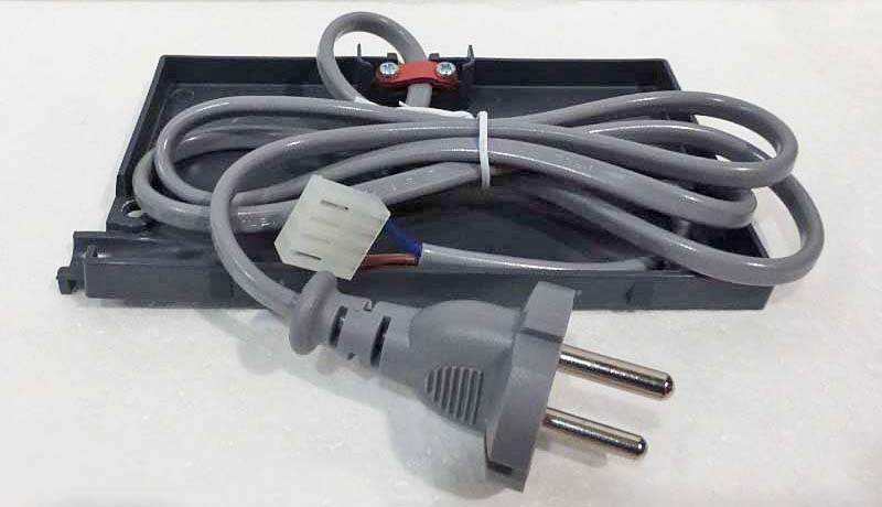 VERSCHLUSS MIT NETZKABEL - GRAU - EUROSTECKER