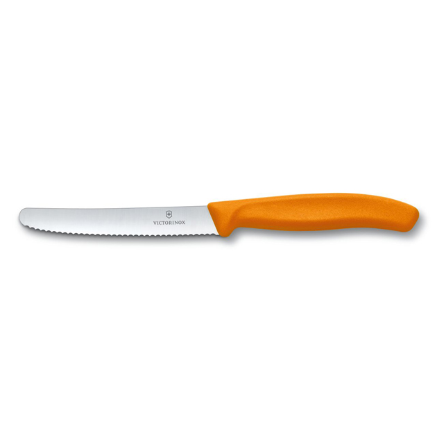 Orangefarbenes Tafelmesser aus Wellpappe - Victorinox Swissclassic